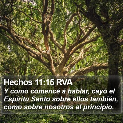 Hechos 11:15 RVA Bible Verse Image