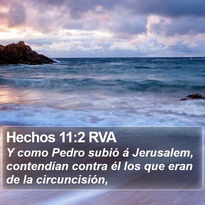 Hechos 11:2 RVA Bible Verse Image