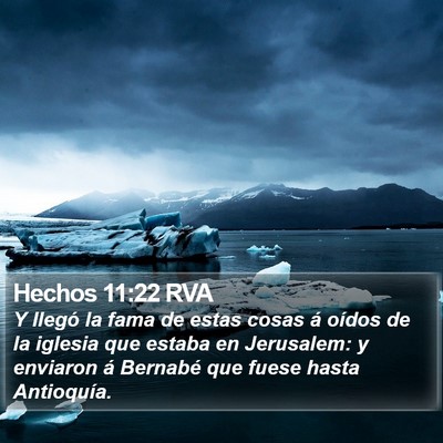 Hechos 11:22 RVA Bible Verse Image