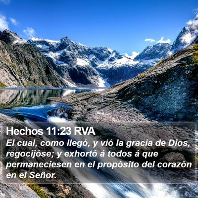 Hechos 11:23 RVA Bible Verse Image