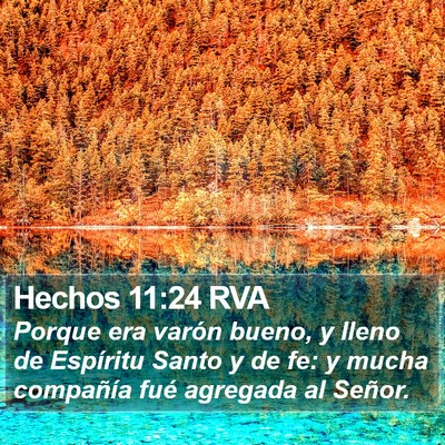 Hechos 11:24 RVA Bible Verse Image