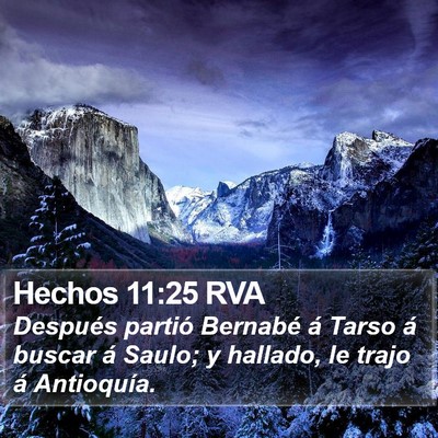 Hechos 11:25 RVA Bible Verse Image