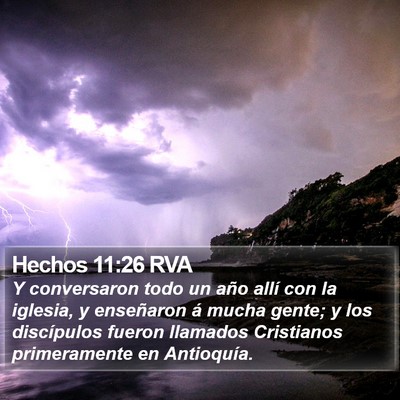 Hechos 11:26 RVA Bible Verse Image