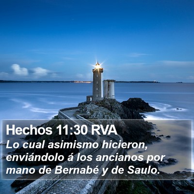 Hechos 11:30 RVA Bible Verse Image
