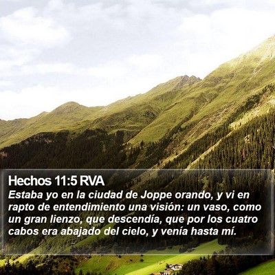 Hechos 11:5 RVA Bible Verse Image