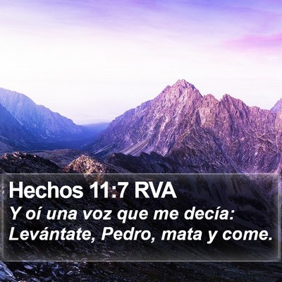 Hechos 11:7 RVA Bible Verse Image