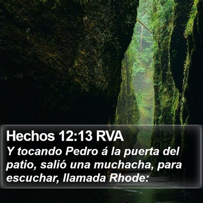 Hechos 12:13 RVA Bible Verse Image