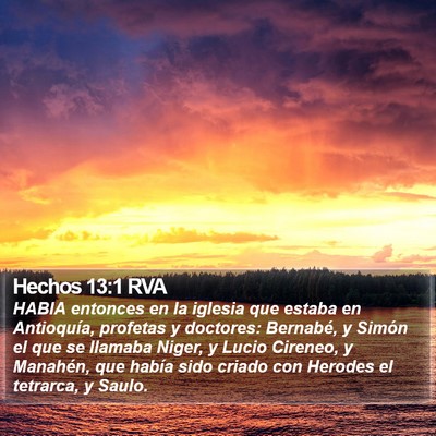 Hechos 13:1 RVA Bible Verse Image