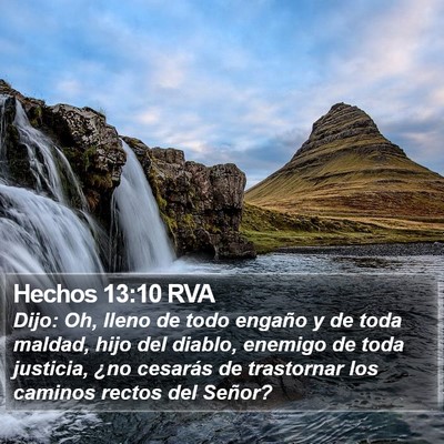 Hechos 13:10 RVA Bible Verse Image