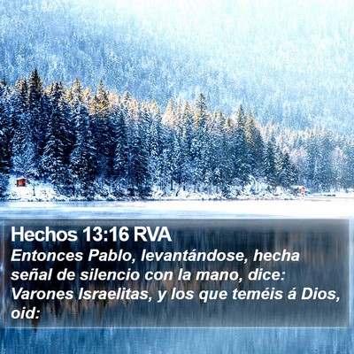 Hechos 13:16 RVA Bible Verse Image