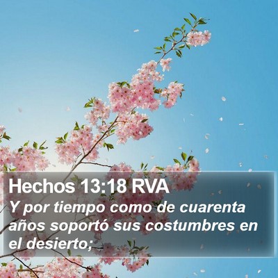 Hechos 13:18 RVA Bible Verse Image