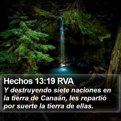 Hechos 13:19 RVA Bible Verse Image