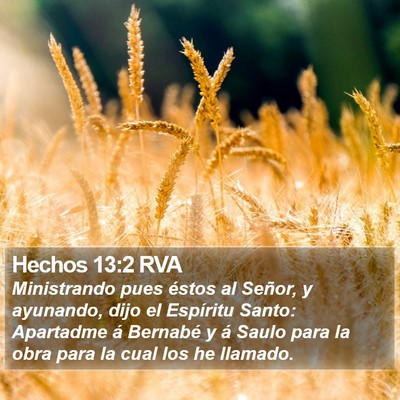 Hechos 13:2 RVA Bible Verse Image