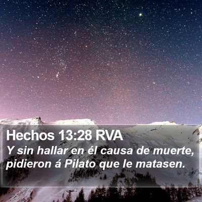 Hechos 13:28 RVA Bible Verse Image
