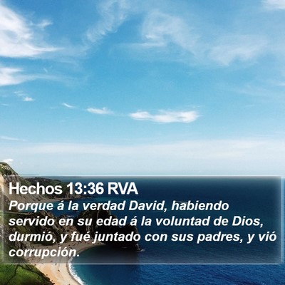 Hechos 13:36 RVA Bible Verse Image