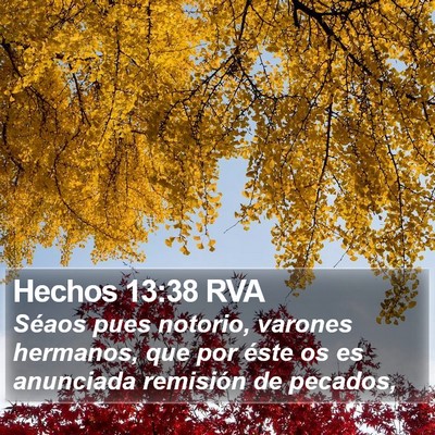 Hechos 13:38 RVA Bible Verse Image