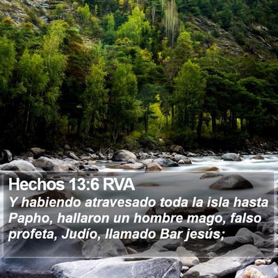 Hechos 13:6 RVA Bible Verse Image