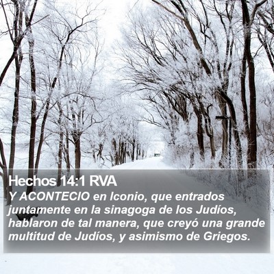 Hechos 14:1 RVA Bible Verse Image