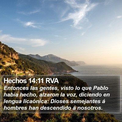 Hechos 14:11 RVA Bible Verse Image