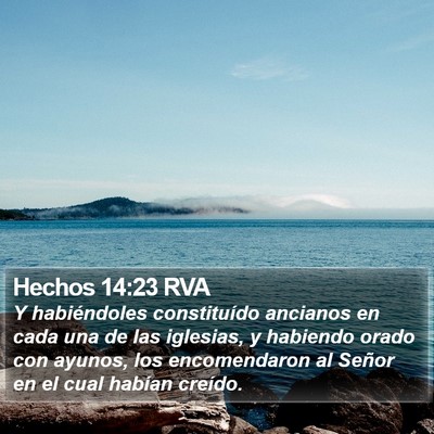 Hechos 14:23 RVA Bible Verse Image