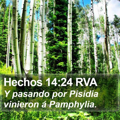 Hechos 14:24 RVA Bible Verse Image