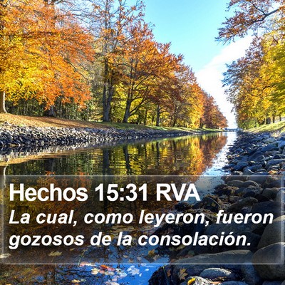 Hechos 15:31 RVA Bible Verse Image