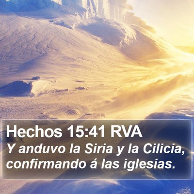 Hechos 15:41 RVA Bible Verse Image