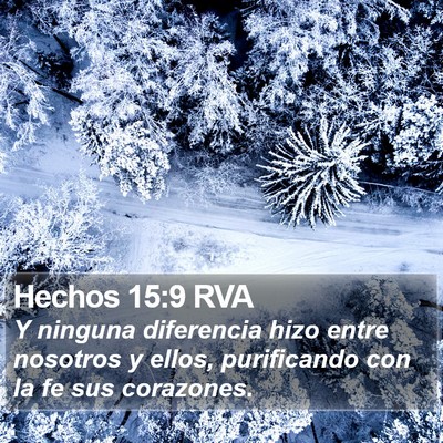 Hechos 15:9 RVA Bible Verse Image