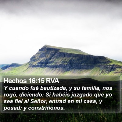 Hechos 16:15 RVA Bible Verse Image