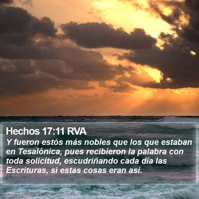 Hechos 17:11 RVA Bible Verse Image