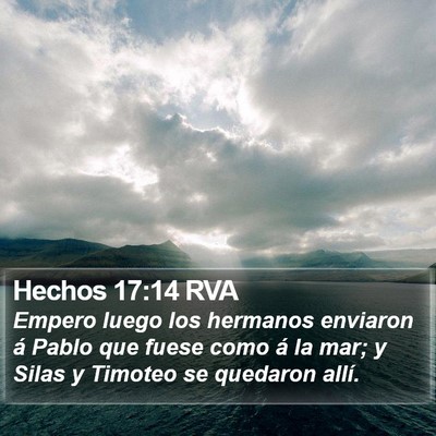 Hechos 17:14 RVA Bible Verse Image