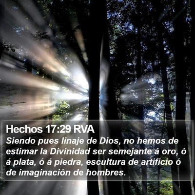 Hechos 17:29 RVA Bible Verse Image