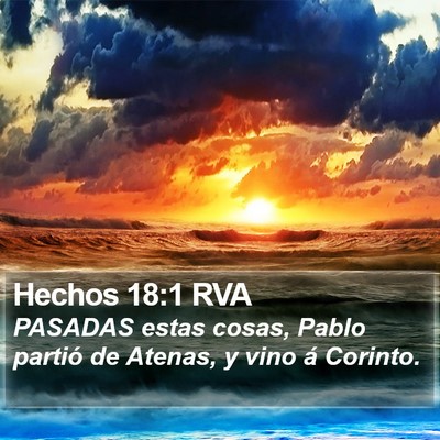 Hechos 18:1 RVA Bible Verse Image