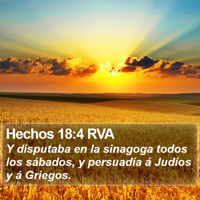 Hechos 18:4 RVA Bible Verse Image