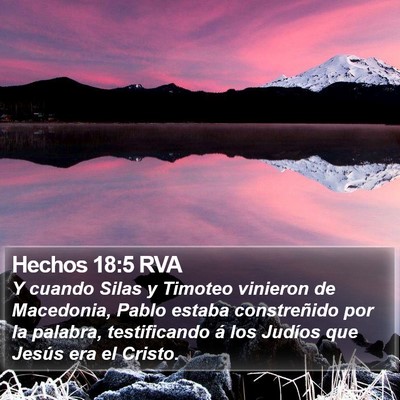 Hechos 18:5 RVA Bible Verse Image