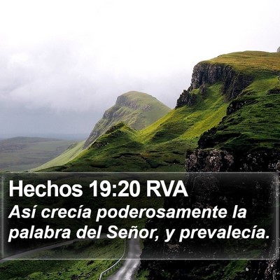 Hechos 19:20 RVA Bible Verse Image