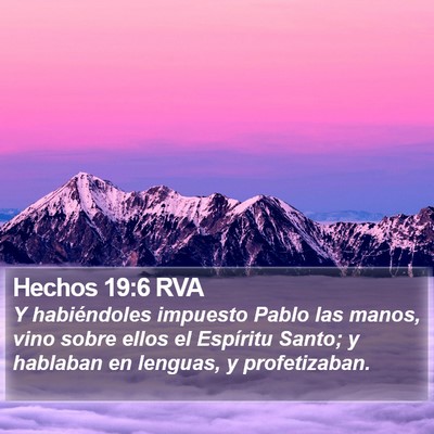 Hechos 19:6 RVA Bible Verse Image