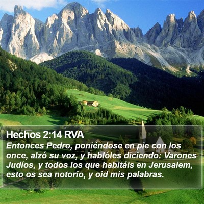 Hechos 2:14 RVA Bible Verse Image