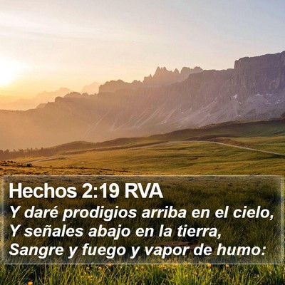 Hechos 2:19 RVA Bible Verse Image