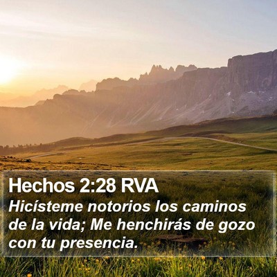Hechos 2:28 RVA Bible Verse Image