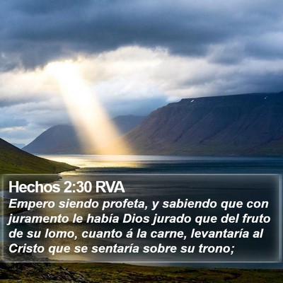 Hechos 2:30 RVA Bible Verse Image