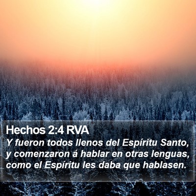 Hechos 2:4 RVA Bible Verse Image