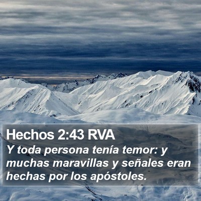 Hechos 2:43 RVA Bible Verse Image