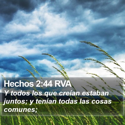 Hechos 2:44 RVA Bible Verse Image