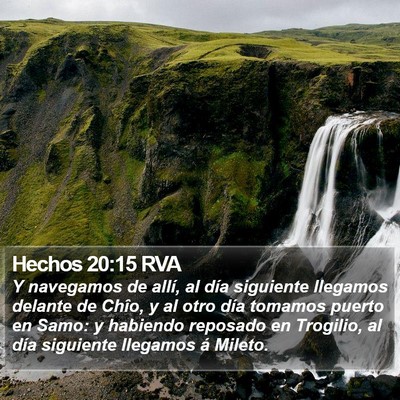 Hechos 20:15 RVA Bible Verse Image