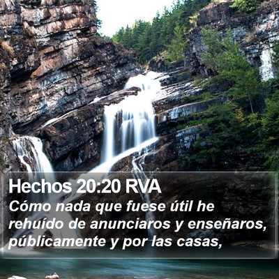 Hechos 20:20 RVA Bible Verse Image