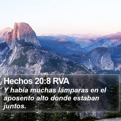 Hechos 20:8 RVA Bible Verse Image