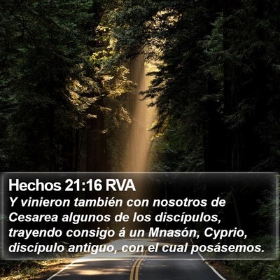 Hechos 21:16 RVA Bible Verse Image