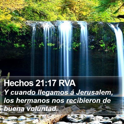 Hechos 21:17 RVA Bible Verse Image