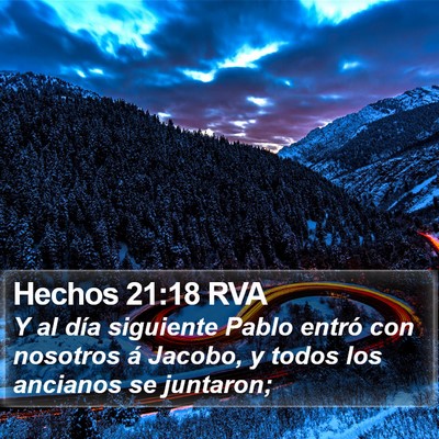 Hechos 21:18 RVA Bible Verse Image